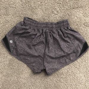 Lululemon Grey Hotty Hot Low Rise Short 2.5"